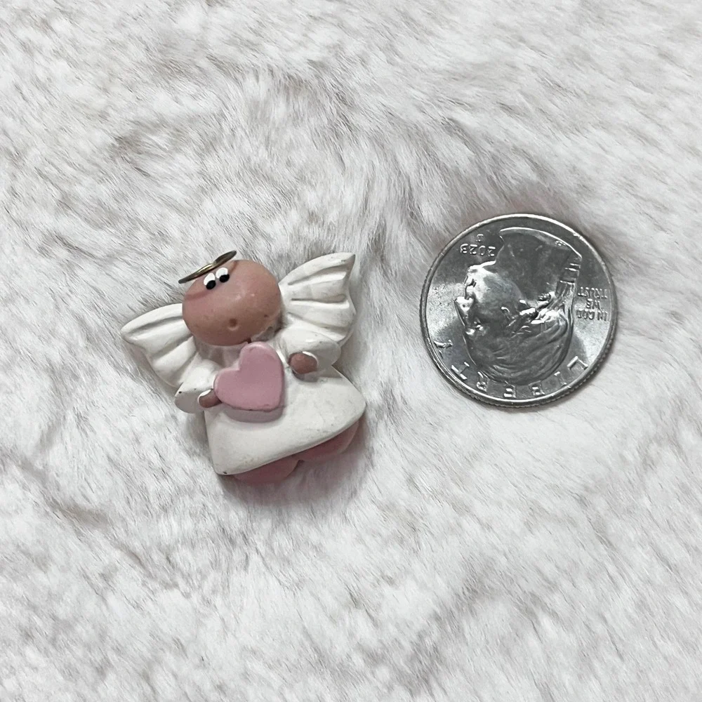 🔮 5/$25 Vintage Kirk's Kritters Angel Cheeks Pin‎